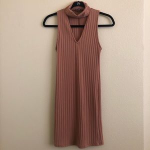 Kendall & Kylie Ribbed Choker Dress